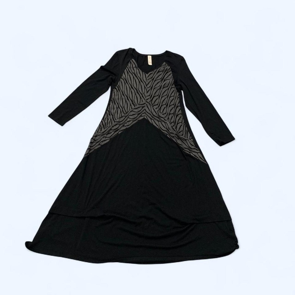 Chalet Zebra Mesh Long Sleeve Dress - Size M